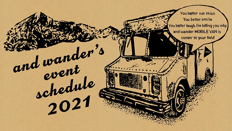and wander's event schedule 2021